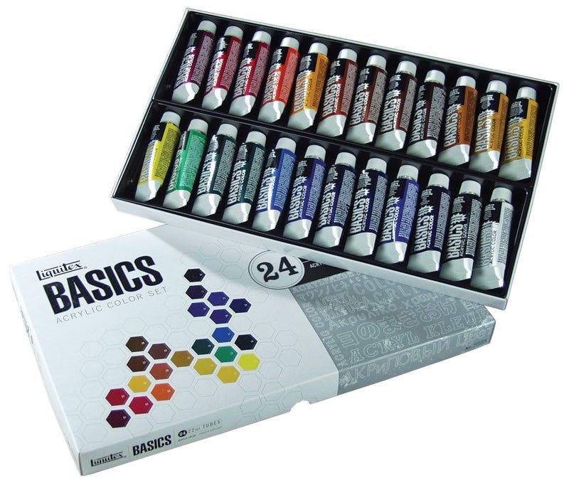Liquitex طقم ألوان أكريليك ليكويتكس باسيكس من 24 قطعة - Image 1
